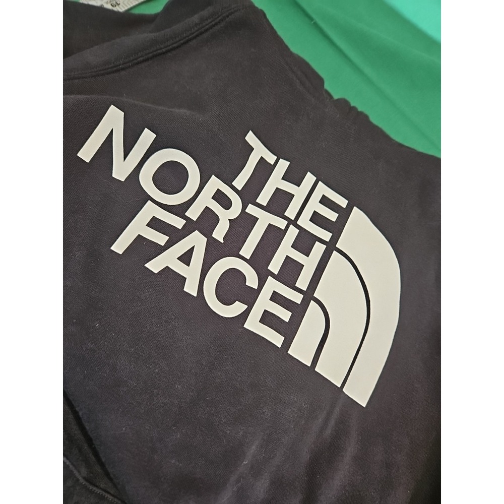 The North‎ Face Half Dome Big Logo Hoodie Pullover Black White Logo Large